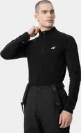 Bluzy męskie - 4F Bluza męska rozpinana z kapturem Clérico czarna L - miniaturka - grafika 1