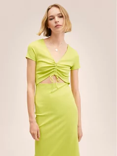 Sukienki - Mango Sukienka codzienna Ceci 27009204 Zielony Slim Fit - grafika 1