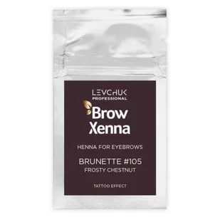 BrowXenna, Henna w saszetce 105 Frosty Chestnut, 6 g - Akcesoria i kosmetyki do stylizacji brwi - miniaturka - grafika 1