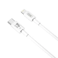 Kable USB - XO Kabel NB-Q189A PD USB-C - Lightning 1,0m 20W biały - miniaturka - grafika 1