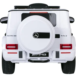 Samochód elektryczny dla dzieci MERCEDES AMG G63 biały - Tory, garaże, parkingi - miniaturka - grafika 5