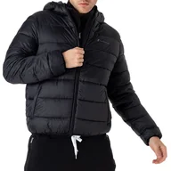 Kurtki męskie - Kurtka Champion Hooded 219187-KK001 - czarna - miniaturka - grafika 1