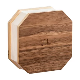 Ciemnobrązowa lampa rozkładana Gingko Accordion - Noże stołowe - miniaturka - grafika 1