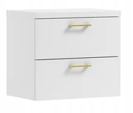 Szafki łazienkowe - Szafka łazienkowa Luna 60 Gold Złote Uchwyty Producent - miniaturka - grafika 1