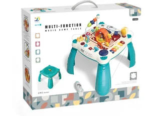 DLA DZIECI 2W1 EDUKACYJNY INTERAKTYWNY STOLIK PIANINKO - Zabawki interaktywne dla dzieci - miniaturka - grafika 1