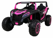 Pojazdy elektryczne dla dzieci - Buggy ATV Racing dla 2 dzieci Różowy + Napęd 4x4 + Pilot + Wolny Start + MP3 LED - miniaturka - grafika 1