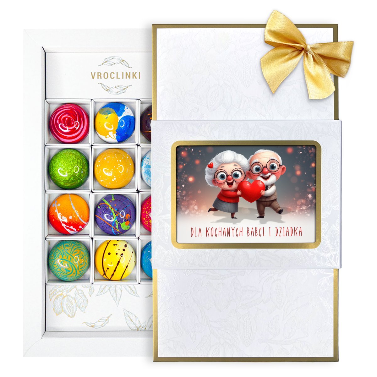 Bombonierka - Dzień Babci i Dziadka – Zestaw 12 Pralin