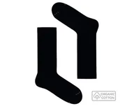 Skarpetki męskie - Czarne skarpetki z bawełny organicznej - miniaturka - grafika 1