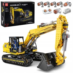 Klocki Konstrukcyjne Zdalnie Sterowany Pojazd Koparka Gąsienicowa 2169 El. - Klocki - miniaturka - grafika 1