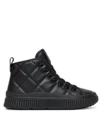 Buty dla dziewczynek - Geox Sneakersy J Laquinny J56M3F 000BC C9999 S Czarny - miniaturka - grafika 1