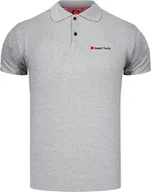 Koszulki męskie - Ozoshi Koszulka męska Ozoshi Polo szara OZ93821 M - miniaturka - grafika 1