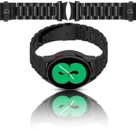 Akcesoria do smartwatchy - Bizon Pasek ze stali nierdzewnej Strap Watch Aura do Samsung Galaxy Watch FE/7/6/6 Classic/5/5 Pro/4/4 Classic, czarny - miniaturka - grafika 1