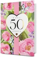 Kartki okolicznościowe i zaproszenia - Karnet B6 Urodziny 50 - artykuł papierniczy - miniaturka - grafika 1