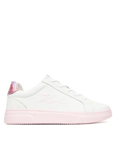 Karl Lagerfeld Kids Sneakersy Z30377 S Biały - Buty dla dziewczynek - miniaturka - grafika 1