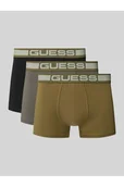 Majtki damskie - Obcisłe bokserki z elastycznym paskiem z logo w zestawie 3 szt. model JOE - Guess - miniaturka - grafika 1