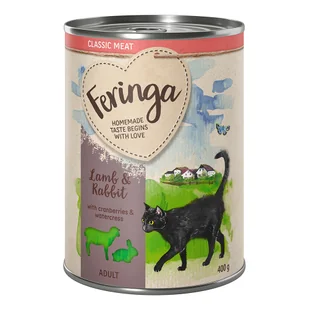 Feringa Feringa Classic Meat Menu 6 x 400 g Jagnięcina i królik - Mokra karma dla kotów - miniaturka - grafika 2