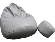 Pufy i podnóżki - Pufa sako XXXL worek + gratis szara - miniaturka - grafika 1