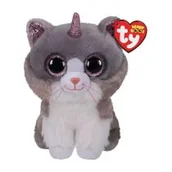 Maskotki i pluszaki - Ty Beanie Boos Asher - kot z rogiem 24 cm - - miniaturka - grafika 1