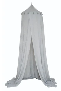 Jasnoszary baldachim do dziecięcego łóżeczka A2-A12 - Łóżka dla dzieci i młodzieży - miniaturka - grafika 1