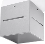 Lampy sufitowe - Lampa sufitowa Lumes Designerski plafon sześcian E798-Lobi - szary - miniaturka - grafika 1