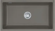 Zlewozmywaki - Zlewozmywak ceramiczny SYSTEMCERAM Mera 80 U Lava Korek automatyczny 5370 02 80 - miniaturka - grafika 1