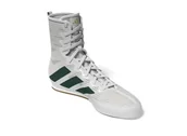 Kimona, stroje i obuwie - Buty bokserskie Adidas Box Hog 4 Biały/Zielony • Rozmiar: 44 - miniaturka - grafika 1
