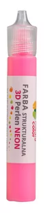 Happy Color, Farba strukturalna 3D - Perlen, neon różowy, 32 ml - Farby i media malarskie - miniaturka - grafika 1