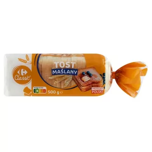 Carrefour Classic Tost maślany 500 g - Inne pieczywo - miniaturka - grafika 1