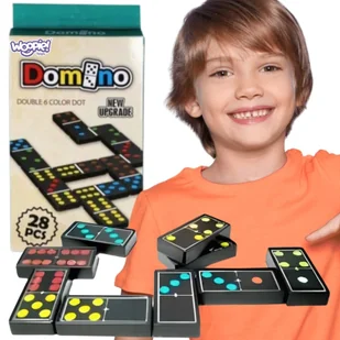 WOOPIE Domino Gra Logiczna Rodzinna 28 Klocków - Gry planszowe - miniaturka - grafika 1