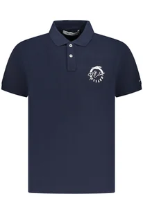 TRUSSARDI POLO KRÓTKIE RĘKAWY MĘSKIE NIEBIESKIE - Koszulki męskie - miniaturka - grafika 1