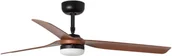 Wentylatory sufitowe - Energooszczędny wentylator sufitowy z oświetleniem LED i pilotem Punt czarny / drewno - miniaturka - grafika 1