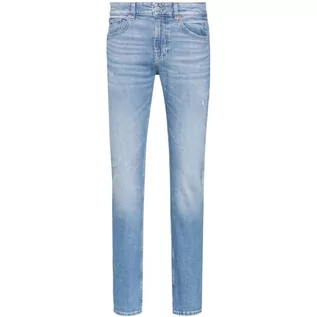 Spodenki męskie - BOSS Męskie spodnie jeansowe Delaware Bc-l-c, Turquoise/Aqua441, 31W / 34L - grafika 1