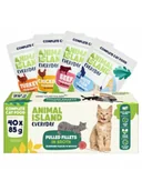 Mokra karma dla kotów - ANIMAL ISLAND Everyday Menu Box Wołowina, Kurczak, Indyk, Biała Ryba 40x85g - miniaturka - grafika 1