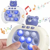 Zabawki interaktywne dla dzieci - Gra Zręcznościowa Pop It Antystresowa Elektryczna Konsola Pro Świeci Miś - miniaturka - grafika 1
