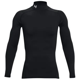 Męska koszulka Under Armour CG Armour Comp Mock Rozmiar: XXL / Kolor: czarny - Koszulki sportowe męskie - miniaturka - grafika 1