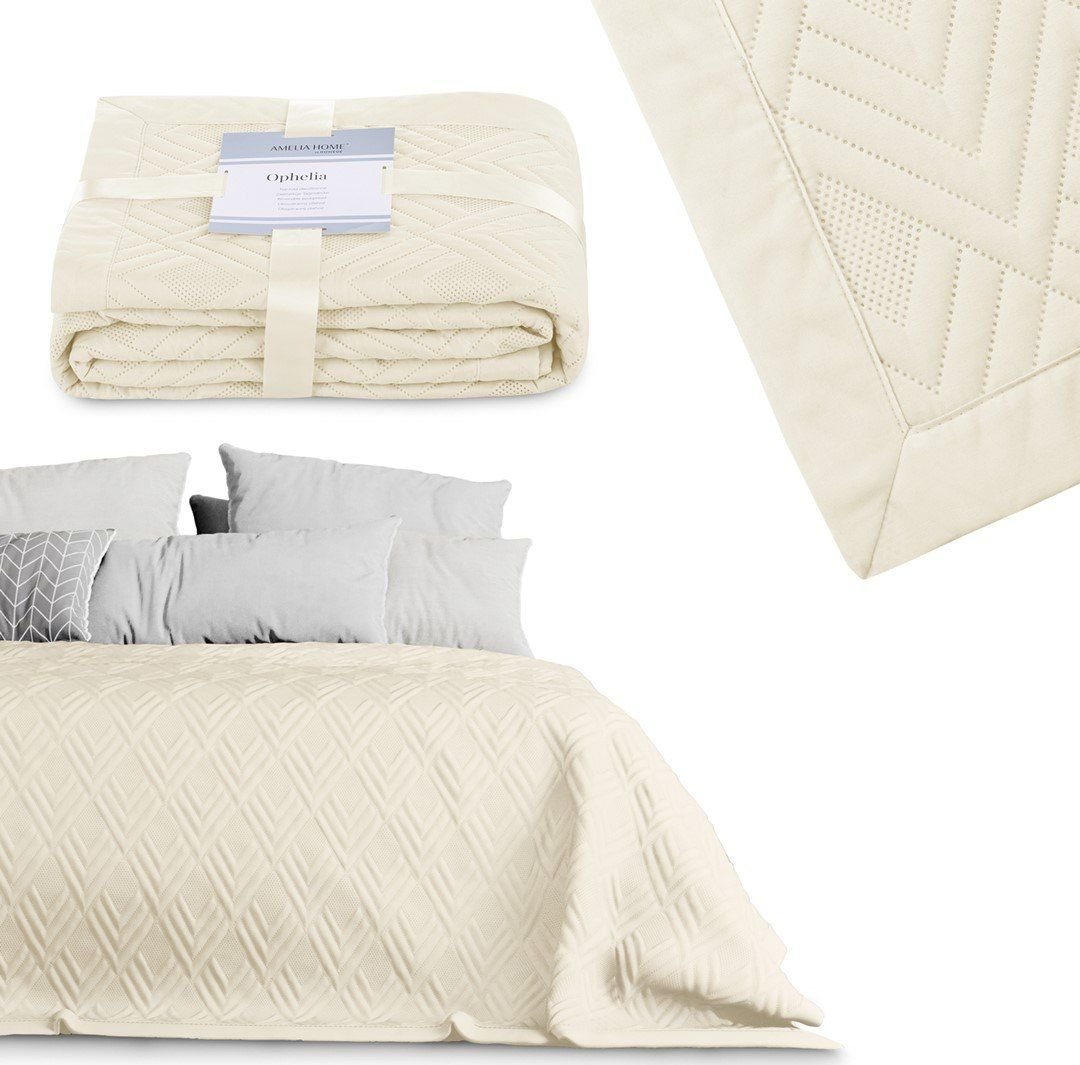 AmeliaHome BEDS/AH/OPHELIA/BEIGE/200x220