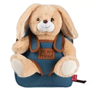 Plecaki szkolne i tornistry - Plecak dziecięcy dla przedszkolaka 2 w 1 Perletti Toys Rabbit, z misiem - miniaturka - grafika 1
