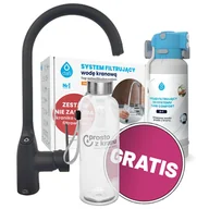 Uzdatniacze wody - Podzlewowy filtr do wody Flow Comfort Dafi + Bateria Trójdrożna Como czarna - miniaturka - grafika 1