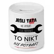 Skarbonki - Skarbonka Dla Taty Idealny na Urodziny Prezent z Nadrukiem ze Zdjęciem - miniaturka - grafika 1