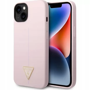 Guess Etui na telefon iPhone 14 6,1" kolor fioletowy GUHCP14SSLTGU - Etui i futerały do telefonów - miniaturka - grafika 1