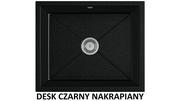 Zlewozmywaki - Exclusive Of Style Zlew Podblatowy Desk Czarny Nakrapiany - miniaturka - grafika 1