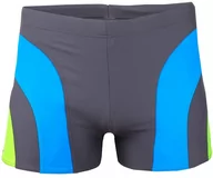 Kąpielówki męskie - Kąpielówki męskie Crowell Sykes kol.03 szaro-niebiesko-zielone-XL - miniaturka - grafika 1