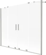 Parawany nawannowe - Mexen Velar Duo parawan nawannowy 2-skrzydłowy rozsuwany 190 x 150 cm, szron, nikiel szczotkowany - 896-190-000-32-97 - miniaturka - grafika 1