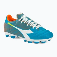 Piłka nożna - Buty piłkarskie męskie Diadora Brasil Elite Veloce GR LPU blue fluo/white/orange - miniaturka - grafika 1