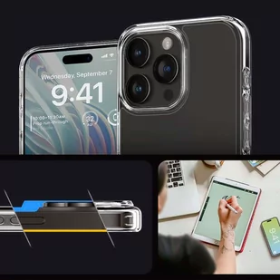 Etui do iPhone 15 Pro Spigen Ultra Hybrid Case obudowa plecki Crystal Clear - Etui i futerały do telefonów - miniaturka - grafika 4