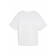 Odzież sportowa dziecięca - Młodzieżowa koszulka Essentials Boxy PUMA White - miniaturka - grafika 1