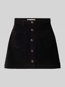 Spódnice - Spódnica mini sztruksowa z mieszanki bawełny model ‘AMAZING GLOBAL’ - miniaturka - grafika 1