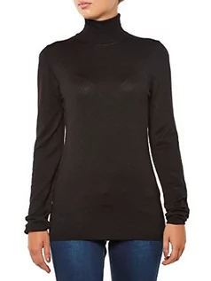Swetry damskie - ICHI sweter damski mafa rn, 10001 czarny, L - grafika 1