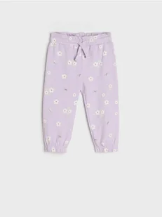 Sinsay - Spodnie dresowe jogger - fioletowy - Spodnie i spodenki dla dziewczynek - miniaturka - grafika 1