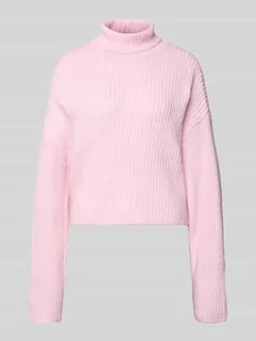 Golf o kroju relaxed fit z dodatkiem wełny model ‘MELANIE’ - Swetry damskie - miniaturka - grafika 1